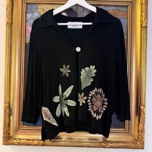 Vintage Hand Painted Cardigan